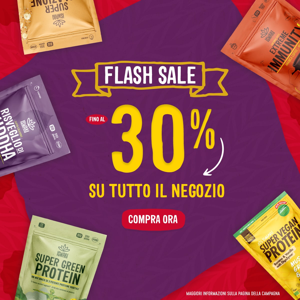 Saldi Flash! Fino al 25% di sconto